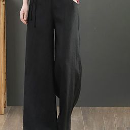 StyleCast x Revolte Women Loose Fit Pleated Chinos Trousers-image-72