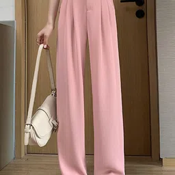 StyleCast x Revolte Women Straight Fit Easy Wash Trousers-picture-13