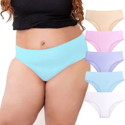 Diving Deep Women Pack of5 Cotton Hipster Briefs-picture-24