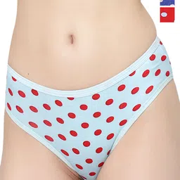 Docare Pack Of 3 Printed Cotton Briefs  Yummy Panty-Red-Royal Blue-TBlue-image-36