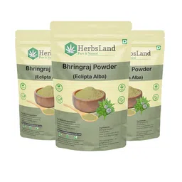HerbsLand Set Of 3 Bhringraj Powder - 100 g Each-picture-48