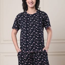 Secret Wish Women Graphic Printed Night suit-image-21