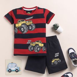 YK Boys Printed T-shirt with Shorts-22
