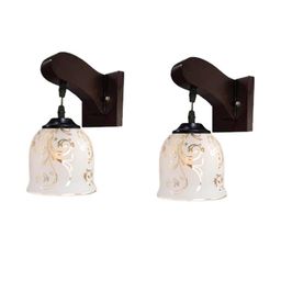 Somil Premium Designer Glass Wall / Night Lamp Elegant & Stylish Dcor Accent for Modern Interiors, Color- Golden, White, Size:- 14 X 14 X 22 CM-image-82