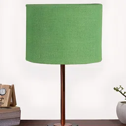 Aura Green Metal Contemporary Cylindrical Shaped Table Lamp-image-76
