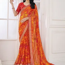 LeeliPeeri Designer Pure Chiffon Designer Saree-image-30