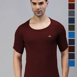 LUX PARKER Pack Of 11 Round Neck Combed Cotton Ultrasoft Vests LUX_PARKER_COL_RNS_11PC-image-62