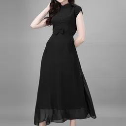 Raiyani Enterprise Women Applique Fit & Flare Maxi Dress-picture-10