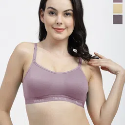 SHYAM SONS FLAIR Pack of 3 Solid Bra Full Coverage-picture-51
