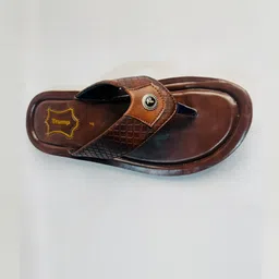 Trump Brown PU Flip Flops-image-72