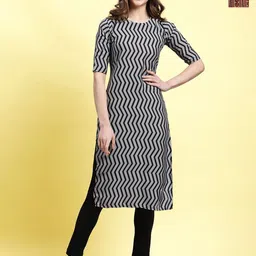 Moda Rapido Set of 2 Printed Straight Kurtas-picture-1