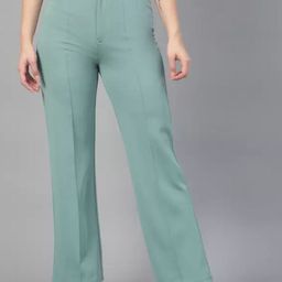 Brainbees Women Relaxed Straight Leg High-Rise Easy Wash Trousers-image-61