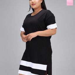 Christy World Women Pack of 2 Colourblocked T-shirt-image-81