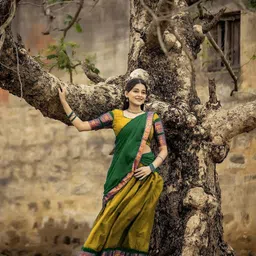 MANMOHITSAREE Semi-Stitched Silk Lehenga & Unstitched Blouse With Dupatta image 2