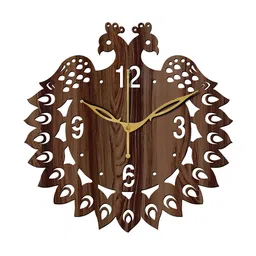 Freny Exim Brown Analogue Wood Wall Clock-23