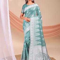 Pandadi Saree Ethnic Motifs Woven Design Zari Sarees With Matching Blouse Piece-picture-27