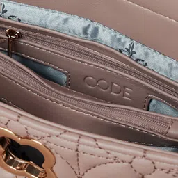 CODE by Lifestyle Women Textured Structured Handheld Bag image 4