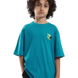 RARE ONES Boys Graphic Printed Round Neck Cotton Oversized T-shirt-image-85