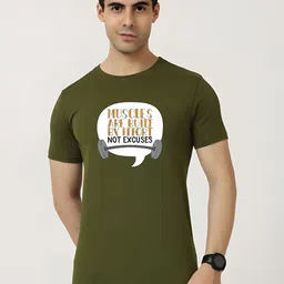 KaamBhari Typographic Printed Round Neck Pure Cotton T-shirt-picture-26