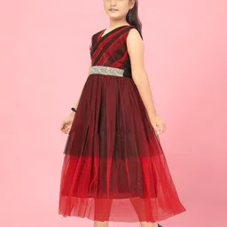 BAESD Embellished Net Maxi Dress image 4