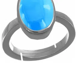 GenZcomplex Silver-Plated Brass Turquoise Finger Ring-image-38