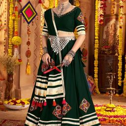 ODETTE Beads and Stones Ready to Wear Lehenga & Blouse With Dupatta-image-90