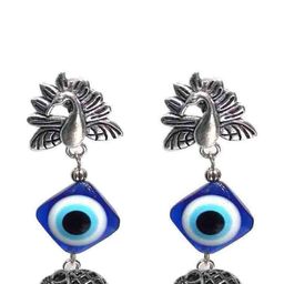 Gurjari Jewellers Tops + Evil Eye + ELEPHANT Brass Drops & Danglers-image-51