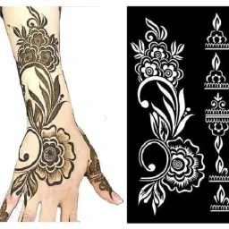 Mehandi Stencil bridal, Mehendi Design Sticker Stencil-image-27