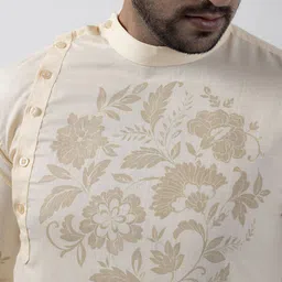 DEVOILER Men Ethnic Motifs Printed Regular Kurta with Pyjamas image 2