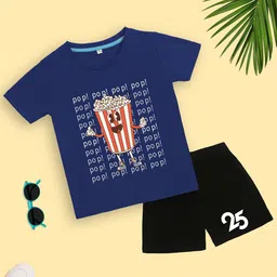 YK Disney Girls Printed Round Neck Pure Cotton T-shirt With Shorts-image-95