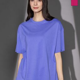 TITTLI Pack Of 2 Drop-Shoulder Sleeves Cotton Oversized T-shirt-image-55