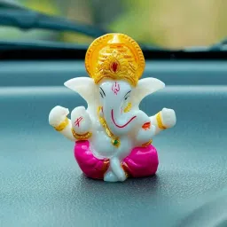 Lord Ganesha for car dashboard, home decoration, office decoration Decorative Showpiece-9 cm-17