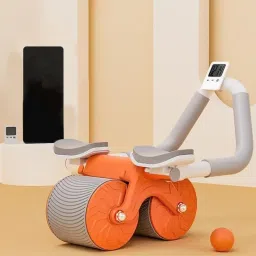 Roller Wheel Exercise with Elbow Support, Automatic Rebound Abdominal Wheel Ab Exerciser-22