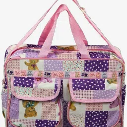 Baby Diaper Bag for Mother or Baby Multi Purpose Accessories Bag - Purple Diaper Bag-8
