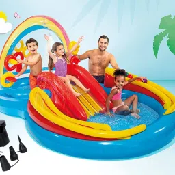 Bathing Tub-Portable & Foldable Rainbow (Kids Bath Tub/Kids for Pool) Inflatable Swimming Pool-3