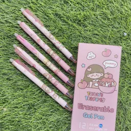 Adorable Peach-Themed Erasable Gel Pen Set – 0.5mm Fine Tip Perfect for Students Gel Pen-1
