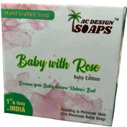 Baby With Rose Hand Crafted Soap Glowing & Moisture Skin Ultra Premium (White)-image-76