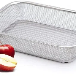 Rectangle Mesh Sink Basket Vegetable Fruit Colander Strainer 29x22x7.5 Stainless Steel Fruit & Vegetable Basket-image-61