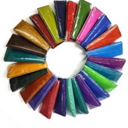 Unstitched Polyester Blouse Material Dyed-image-18