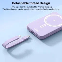 dr vaku 10000 mAh 15 W Wired & Wireless With MagSafe Mini Pocket Size Power Bank image 5