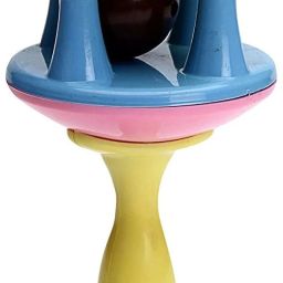 Ding Dong Rattle Toy Multicolour for Toddlers, New Born Babies, Non Toxic Rattle-image-3