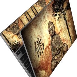 Anweshas HD Printed Full Panel Laptop Skin Sticker Vinyl Fits Size Upto 15 inches No Residue, Bubble Free, Waterproof - Buddha Brown Self Adhesive Vinyl Laptop Decal 15.6-image-60