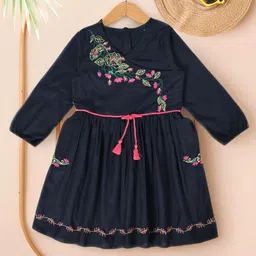 BAESD Girls Floral Embroidered Fit & Flare Dress-picture-20