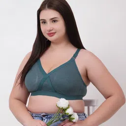 FUNAHME Women Pack Of 2 Brown & Green Non Padded Full Coverage Bra-picture-27