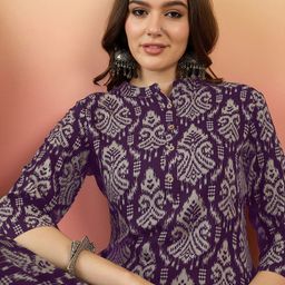 Anouk Ethnic Motifs Printed Mandarin Collar Kurta-picture-13