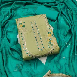KALINI Embroidered Unstitched Dress Material-image-65