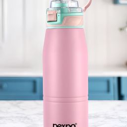 Pexpo Pink & Green Try Ply Stainless Steel Double Wall Vacuum Water Bottle 940ml-image-34