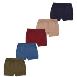 YELLOWDELIGHT Girls Pack Of 5 Mid Rise Boy Shorts Briefs-YD 749 Tony (g) pln dr 0-6m-5p-25