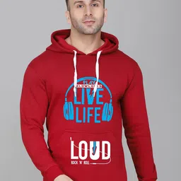 MINISTRY OF FRIENDS Men Printed Hooded Sweatshirt-picture-11