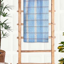 Athom Living Blue & White Striped Cotton 210 GSM Bath Towel-picture-14